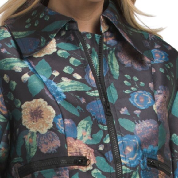 NANCY YANG Muted Meadow Long Sleeve Jacket Mini Dress - Picture 3 of 4